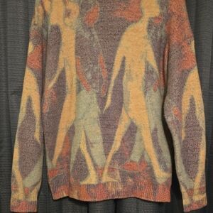 Aelfric Eden Neon Color Block Knit Sweater Size XS.